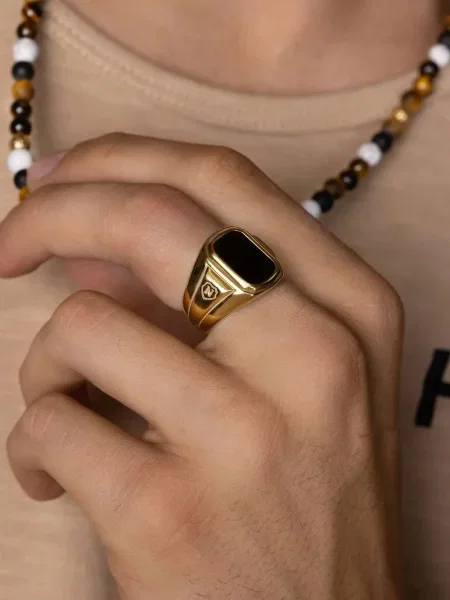 Prsten Nialaya Jewelry zlatý