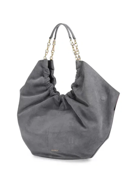 Τσάντα shopper Coccinelle σουέτ με βολάν γκρι