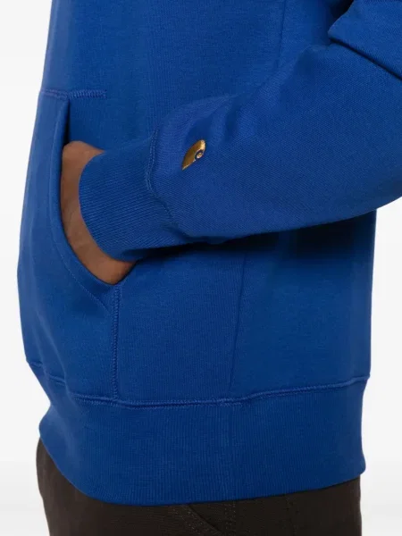 Суичър с качулка Carhartt Wip с качулка синьо