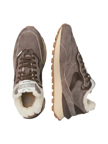 Sneakersy Voile Blanche wełniane brązowe