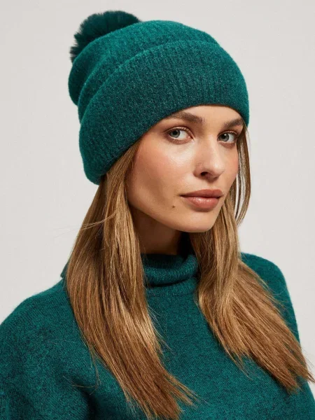 Căciulă Marisse tricotate verde