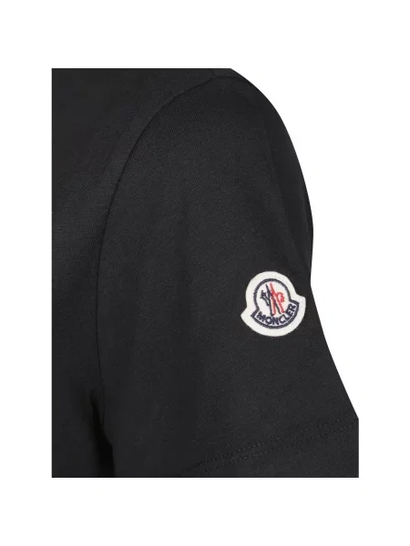 Koszulka Moncler z krótkim rękawem z logo czarna