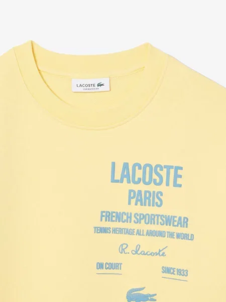 Світшот Lacoste жовтий