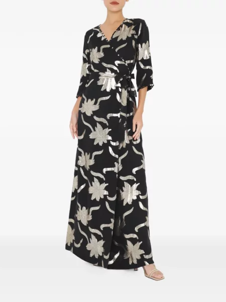 Lung rochie maxi Charlotta Gandolfo plic negru