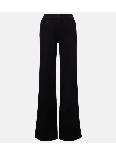 Jeansy 7 For All Mankind z wysoką talią czarne