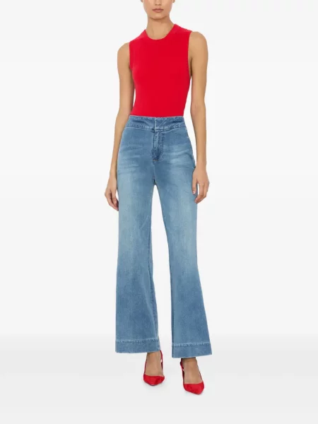 Blugi cu croială tip bootcut Alice + Olivia albastru