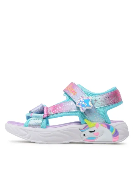 Sandále Skechers fialová