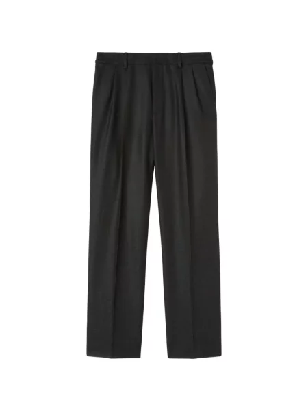 Pantaloni Retori de flanelă gri