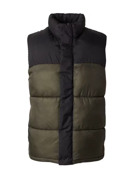 JACK & JONES Brezrokavnik JCOUNION temno zelena črna