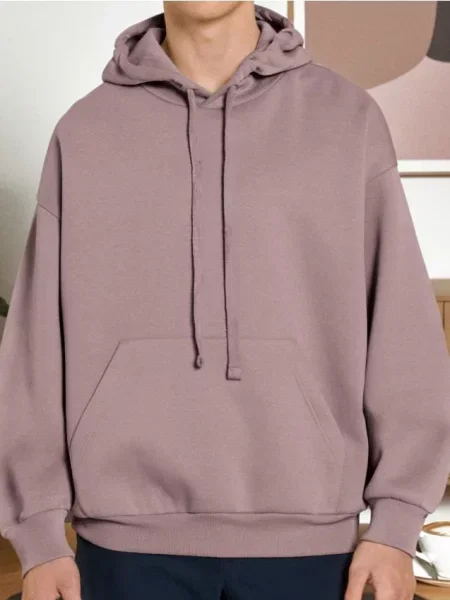 Sinsay Bluza hoodie comfort fit różowy