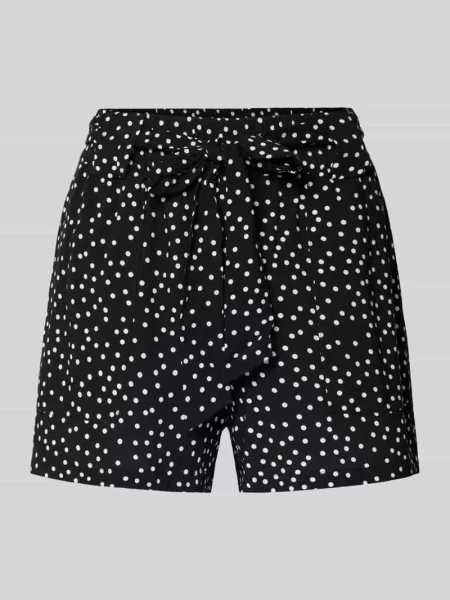 Bermudy o kroju loose fit z czystej model NOVA' Only czarne