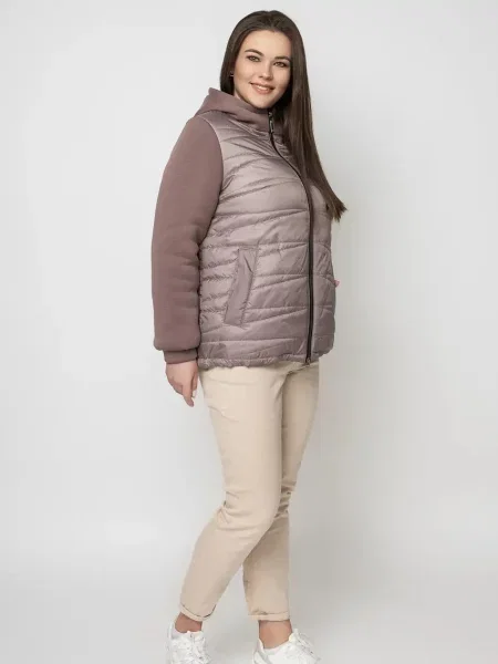 Классическая демисезонная куртка City Fashion Classic бежевая