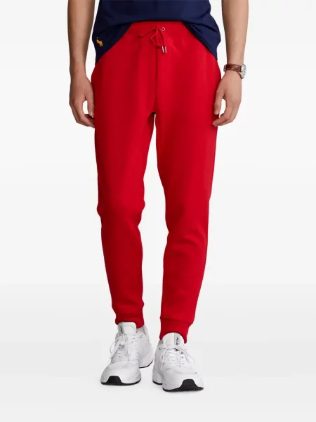 Iš natūralios odos trumpas dryžuotos polo marškinėliai Polo Ralph Lauren pilka