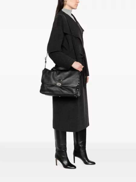 Geantă shopper Zanellato din piele negru