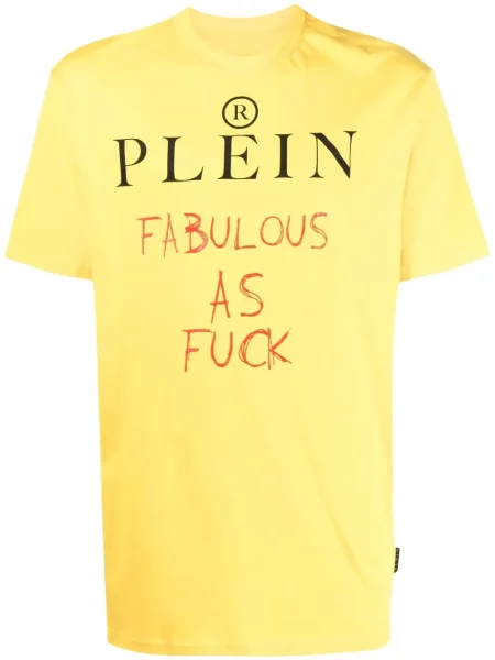 Tričko Philipp Plein s potiskem žluté