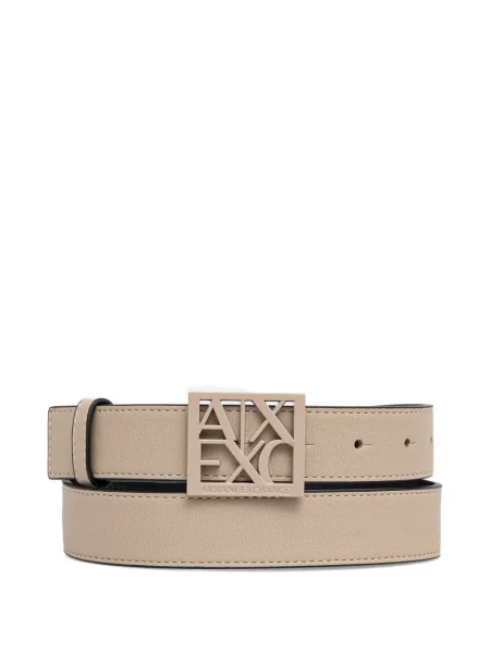 Curea Armani Exchange cu cataramă cu autograf