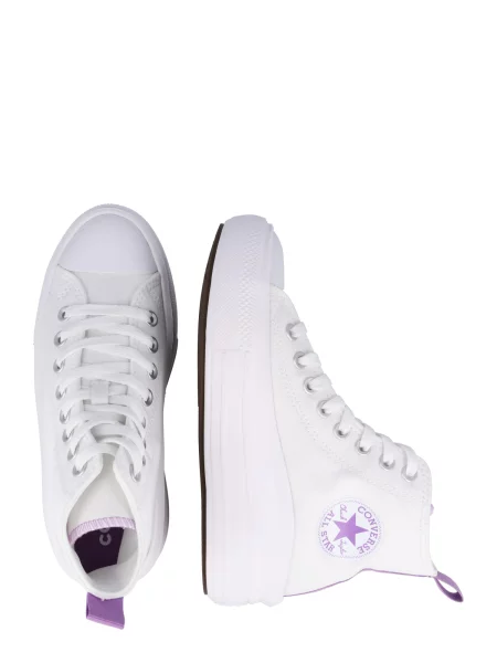 Pantofi Converse cu platformă alb