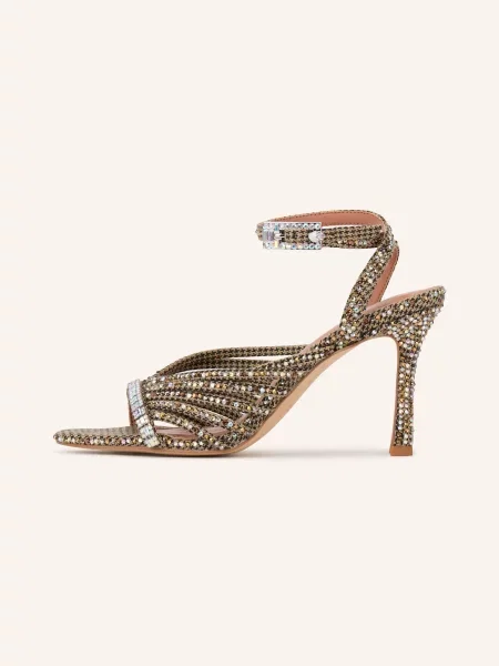 Kurt Geiger Sandály S Ozdobnými Kamínky / hnědá béžová