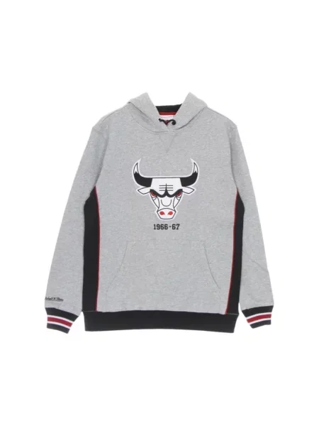 Bluza z kapturem Mitchell & Ness z kapturem szara
