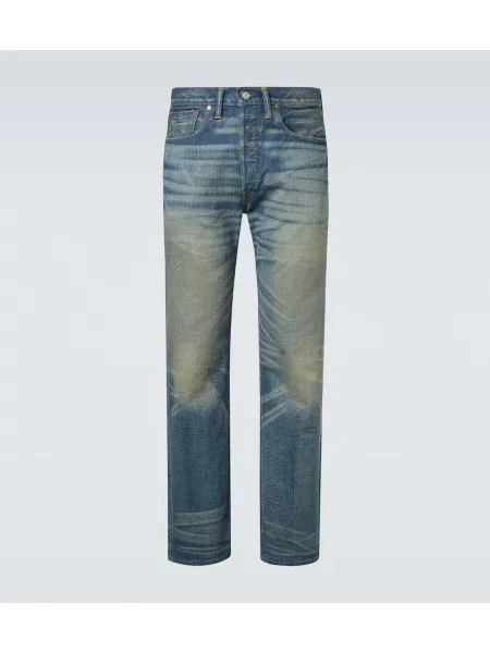 Дънки straight leg Rrl синьо