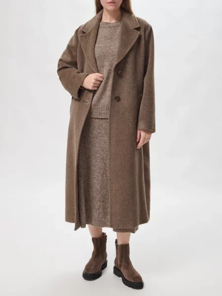 Пальто Weekend Max Mara коричневое