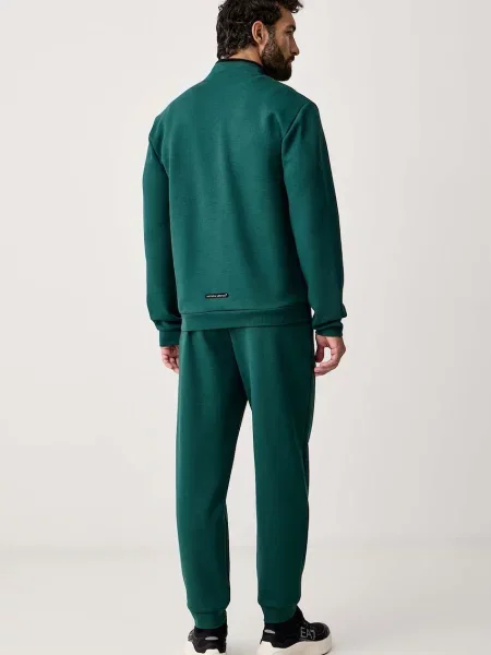 Emporio Armani trenirka z bombažem zelena