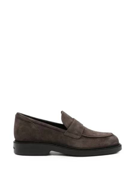 Pantofi loafer Hogan din piele de căprioară maro