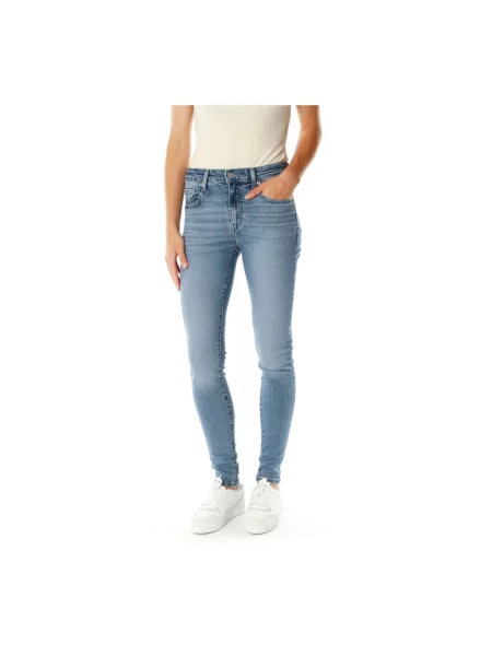 Jeansy skinny Levi's 721 z wysoką talią niebieskie