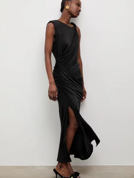 Answear.LAB rochie drapată negru