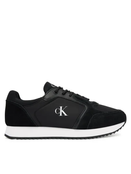 Calvin Klein Jeans Sneakers Runner Laceup Sock Mg Mix negru