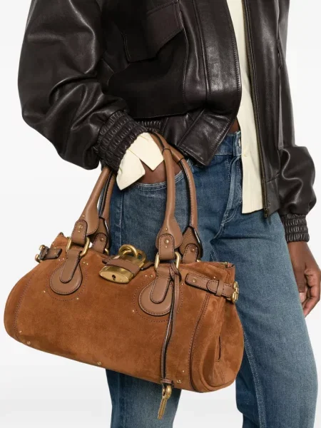 Geantă shopper Chloé maro