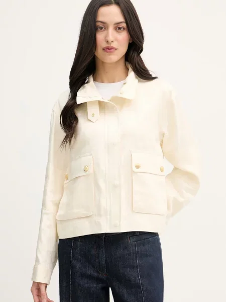 Tommy Hilfiger jachetă pentru femei din in bej