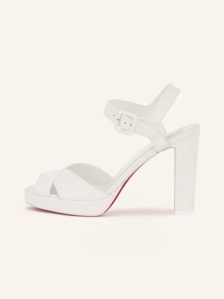 Christian Louboutin Sandały Cora weiss białe