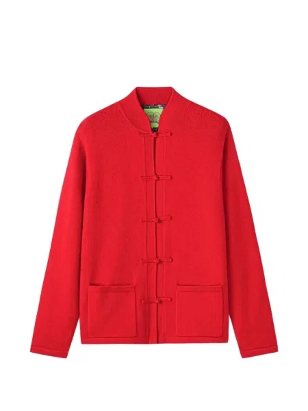 Cardigan Shanghai Tang din cașmir roșu