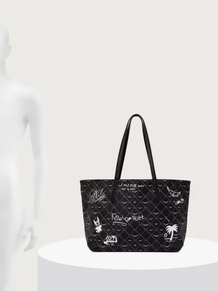 Zadig&Voltaire шопинг чанта дамска черно