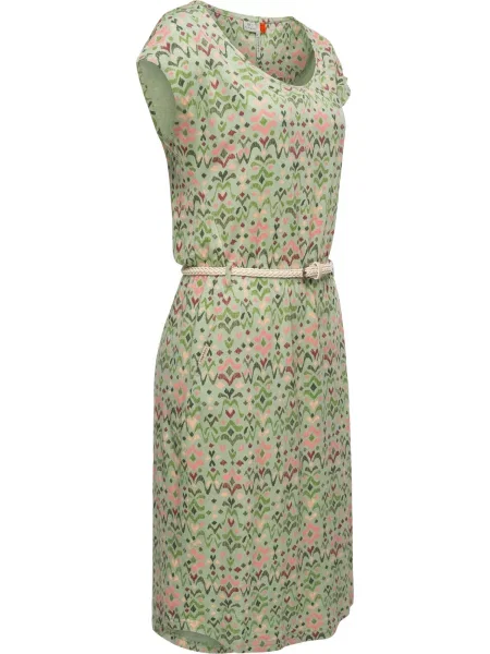 Ragwear Šaty Lilithe Ikat / zelená / ružová / červená béžová
