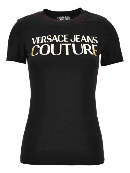 Tricou Versace Jeans Couture cu imagine negru