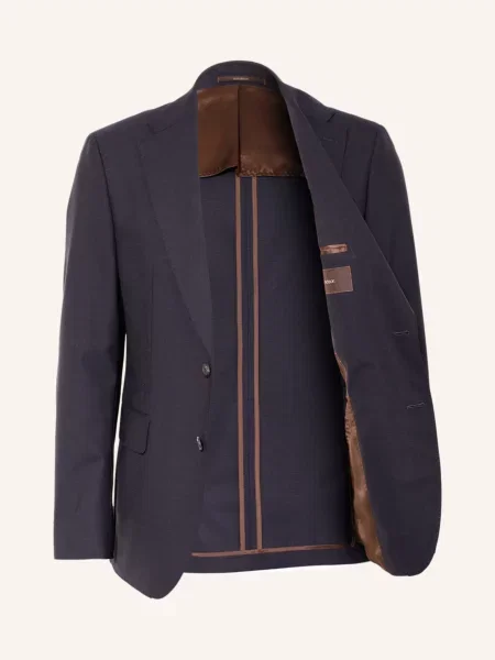 Windsor. Marynarka Garniturowa Shaped Fit blau granatowa