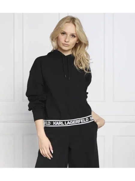 Karl Lagerfeld Hanorac bonded negru