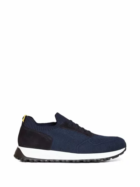 Sneakerși Doucal's din piele de căprioară albastru