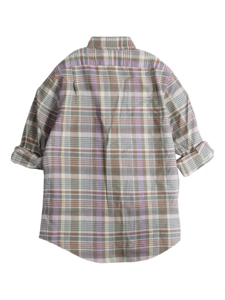 Tricou polo Polo Ralph Lauren în carouri tricotate gri