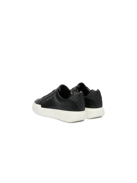 Sportcipők Calvin Klein Chunky Cupsole Laceup Lth Bt Aop fekete