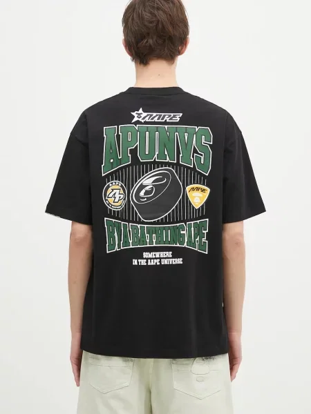 Футболка Aape с лого черная
