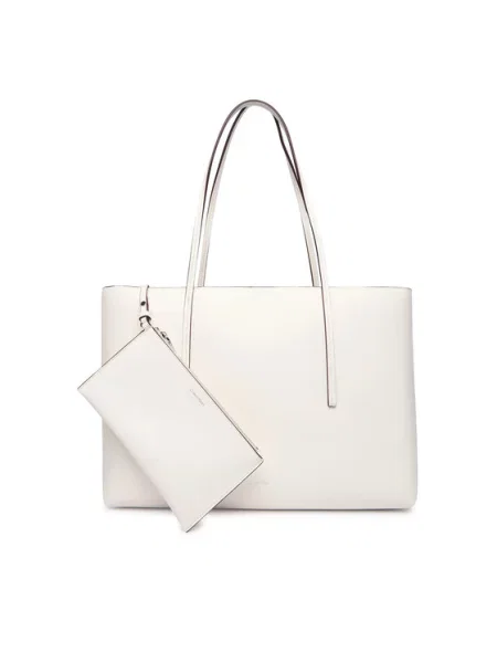 Calvin Klein Τσάντα Foil Logo Tote W/Pouch λευκό