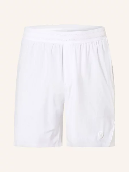 Lululemon Tenisové Šortky Striped Mesh bílá