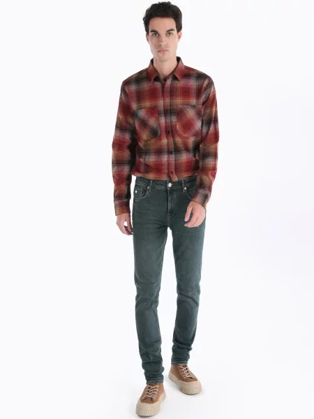 Джинси Colin’s комбінований верх зелений