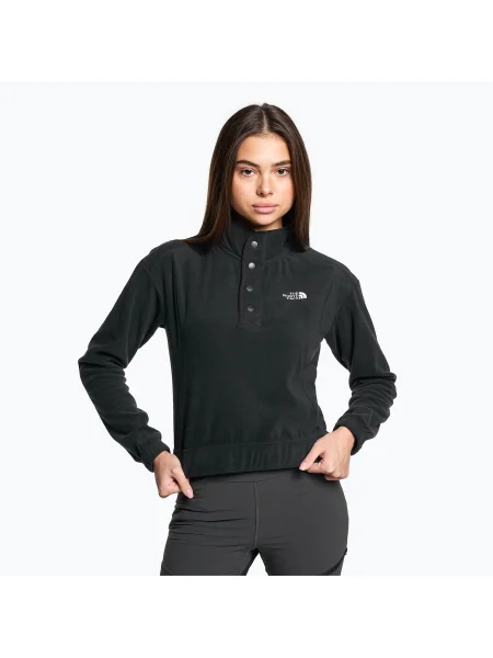 Дамски поларен пуловер The North Face Homesafe Snap Neck Fleece Pullover black/black черно