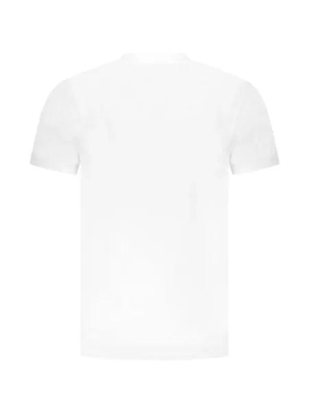 Tricou Cavalli Class cu imagine cu model leopard alb