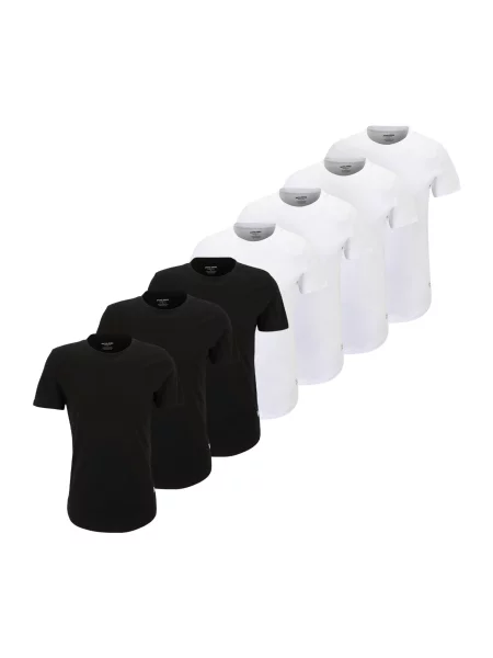 JACK & JONES Tricou Noa negru / alb
