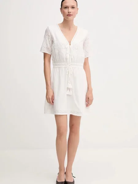 Сукня Pepe Jeans EDEN mini розкльошена бежевий